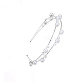 Pearl Double Layer Headpiece Rhinestone Headband Wedding Jewelry