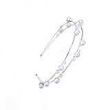 Pearl Double Layer Headpiece Rhinestone Headband Wedding Jewelry