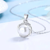 Charm Pearl Pendant Necklace for Women Wedding Jewelry