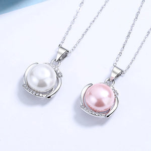Charm Pearl Pendant Necklace for Women Wedding Jewelry