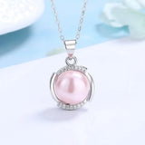 Charm Pearl Pendant Necklace for Women Wedding Jewelry
