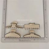Khaki Geometric Acrylic Hair Clip for Women Girls Barrette Hair Claw