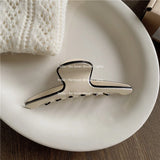 Khaki Geometric Acrylic Hair Clip for Women Girls Barrette Hair Claw