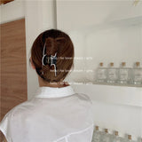 Khaki Geometric Acrylic Hair Clip for Women Girls Barrette Hair Claw