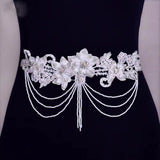 Bead Crystal Body Chain Wedding Caftan Shawl Waist Jewelry
