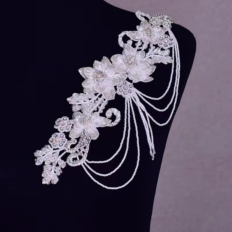 Bead Crystal Body Chain Wedding Caftan Shawl Waist Jewelry