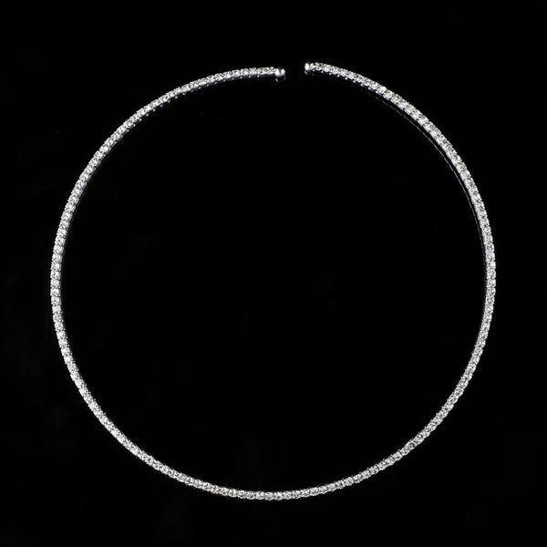 Crystal Rhinestone Choker Necklace Women Jewelry