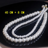 Classic Pearl Chain Choker Necklace For Women Girls Wedding Jewelry