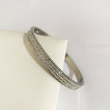 Classic Crystal Cuff Bangles Bracelets For Women Opening Bangles