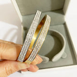 Classic Crystal Cuff Bangles Bracelets For Women Opening Bangles
