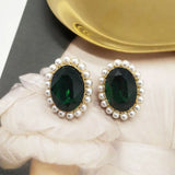 Double Layer Pearl Necklace Earring Set for Women