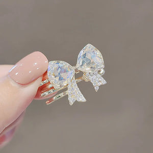 Crystal Flower Hairpin Bangs Clip Hair Accessory