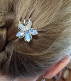 Crystal Flower Hairpin Bangs Clip Hair Accessory