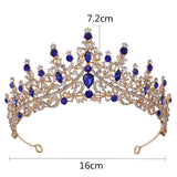 Crystal Princess Queen Crowns Wedding Hair Accessories Bride Crown Tiara