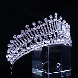Crystal Queen Crown Wedding Headwear Bridal Jewelry Women's Birthday Party Crown