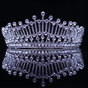 Crystal Queen Crown Wedding Headwear Bridal Jewelry Women's Birthday Party Crown