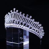 Crystal Queen Crown Wedding Headwear Bridal Jewelry Women's Birthday Party Crown