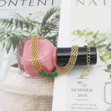 Crystal Web Chain Bracelet Stainless Steel Jewelry 18K Metal Women Accessories