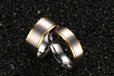 Custom Couple Rings 6mm/8mm Wedding Bands Stainless Steel Gift