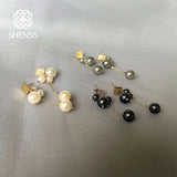Elegant Shell Pearl Earrings