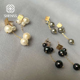 Elegant Shell Pearl Earrings