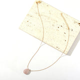 Dainty Opal Stone Pendant Necklace for Women