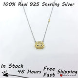 925 Sterling Silver Carton Bird Pendant Jewelry Ins Crown Clavicle Anime Collar