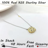 925 Sterling Silver Carton Bird Pendant Jewelry Ins Crown Clavicle Anime Collar