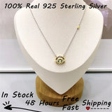 925 Sterling Silver Carton Bird Pendant Jewelry Ins Crown Clavicle Anime Collar