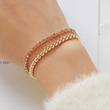 Delicate Multilayer Ball Beaded Bracelet Set