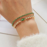 Delicate Multilayer Ball Beaded Bracelet Set