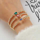 Delicate Multilayer Ball Beaded Bracelet Set