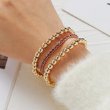 Delicate Multilayer Ball Beaded Bracelet Set