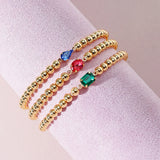 Delicate Multilayer Ball Beaded Bracelet Set