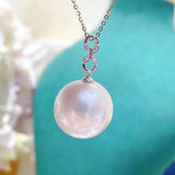 Solid Silver Pendant Base for Women DIY Jewelry