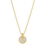 Enamel Rose Flower Pendant Necklace