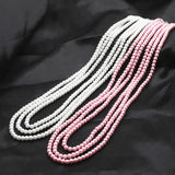 Dubai Jewelry Simulated Pearl Bridal Layered Necklace