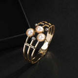 Exaggeration Double Layer Bead Bracelet for Women