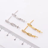 Earrings Settings Women DIY Pearl Earrings Jewelry Findings