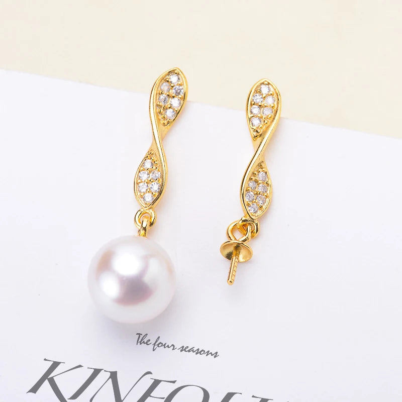 Earrings Settings Women DIY Pearl Earrings Jewelry Findings