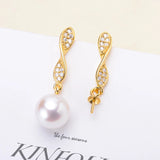 Earrings Settings Women DIY Pearl Earrings Jewelry Findings