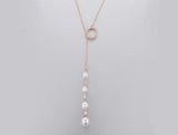 Sexy Tassel Pendant Pearl Necklace Female Jewelry