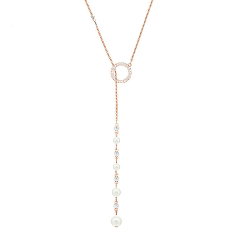 Sexy Tassel Pendant Pearl Necklace Female Jewelry