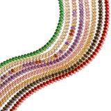 Zircon Inlaid Necklace Bracelet Set Stainless Steel Jewelry