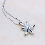 925 Silver Necklace Starry Zircon Pendant Silver Clavicle Chain
