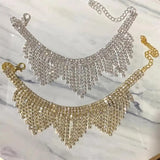 Feminine Party Temperament Crystal Tassel Foot Jewelry