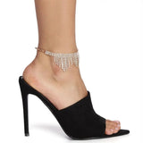 Feminine Party Temperament Crystal Tassel Foot Jewelry