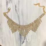 Feminine Party Temperament Crystal Tassel Foot Jewelry