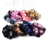 Organza Large Intestine Hair Ring Plum Blossom
