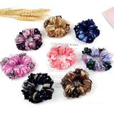 Organza Large Intestine Hair Ring Plum Blossom